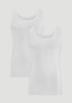 hessnatur Athletic Shirt im 2er-Pack PURE NATURE aus reiner Bio-Baumwolle von|Herren Oberteile|Unterhemden