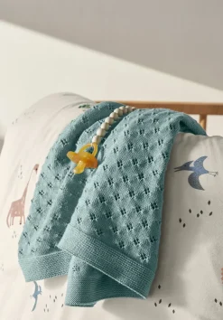 hessnatur Baby Strickdecke aus reiner Bio-Merinowolle von| Kuscheldecken|Für Kids