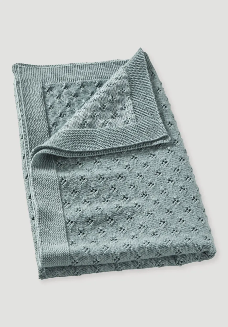 hessnatur Baby Strickdecke aus reiner Bio-Merinowolle von| Kuscheldecken|Für Kids