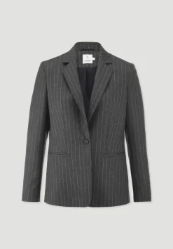 hessnatur Blazer Nadelstreifen Regular aus reiner Schurwolle von|Damen Blazer