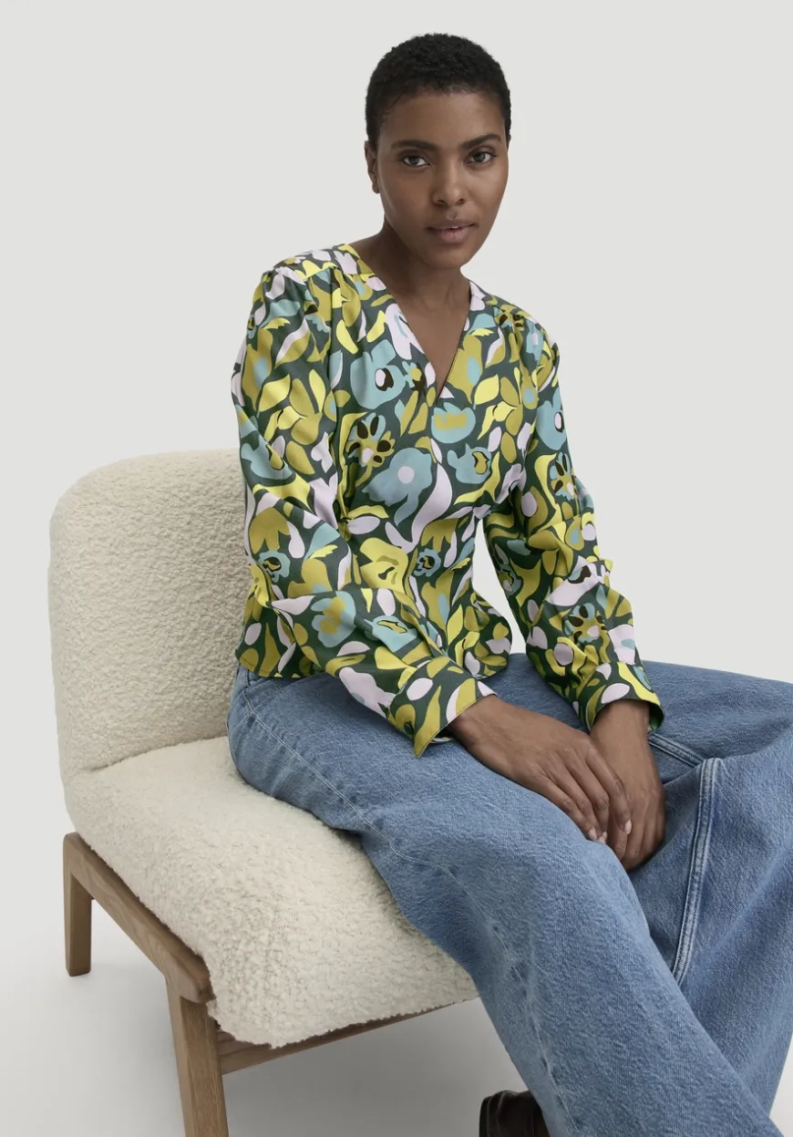 hessnatur Bluse Regular aus reiner LENZING™ ECOVERO™ Viskose von|Damen Blusen
