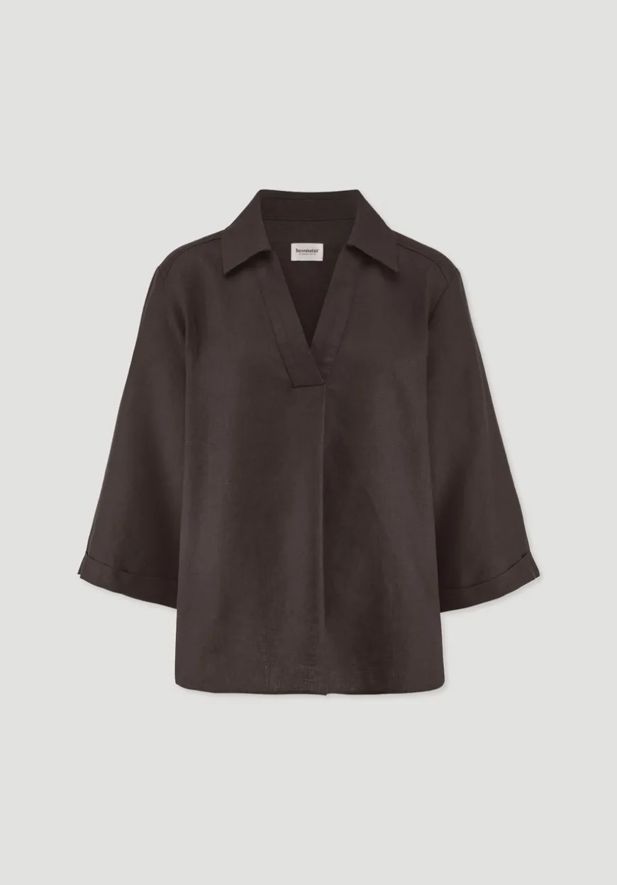 hessnatur Bluse Relaxed aus reinem Leinen von|Damen Blusen