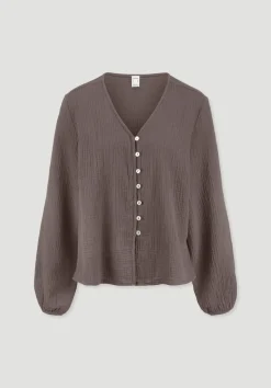 hessnatur Bluse Relaxed aus reiner Bio-Baumwolle von|Damen Blusen