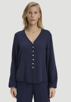 hessnatur Bluse Relaxed aus reiner Bio-Baumwolle von|Damen Blusen