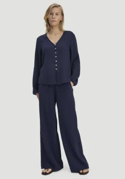 hessnatur Bluse Relaxed aus reiner Bio-Baumwolle von|Damen Blusen