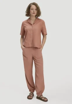 hessnatur Bluse Relaxed aus TENCEL™ Lyocell mit Leinen von|Damen Blusen