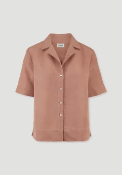 hessnatur Bluse Relaxed aus TENCEL™ Lyocell mit Leinen von|Damen Blusen