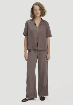 hessnatur Bluse Relaxed aus TENCEL™ Lyocell mit Leinen von|Damen Blusen