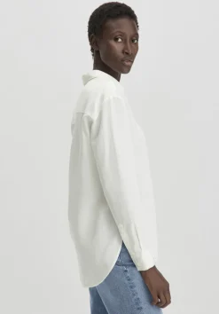 hessnatur Bluse Relaxed aus weichem TENCEL™ Lyocell mit Leinen von|Damen Blusen