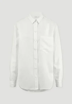 hessnatur Bluse Relaxed aus weichem TENCEL™ Lyocell mit Leinen von|Damen Blusen