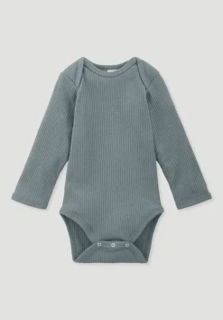 hessnatur Body Langarm aus Bio-Baumwolle mit Bio-Merinowolle von| Bodys|Baby-Bodys