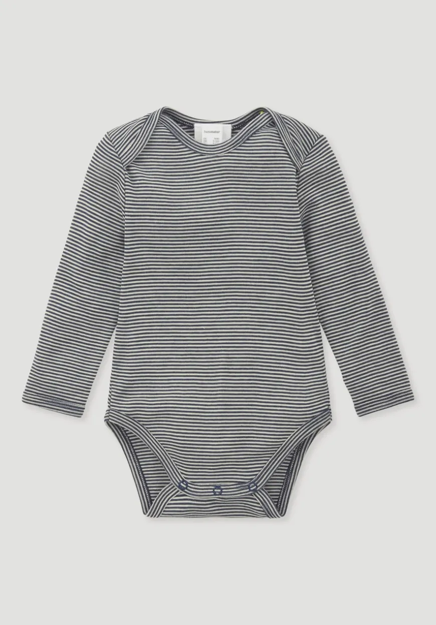 hessnatur Body Langarm aus Bio-Merinowolle mit Seide von| Bodys|Baby-Bodys
