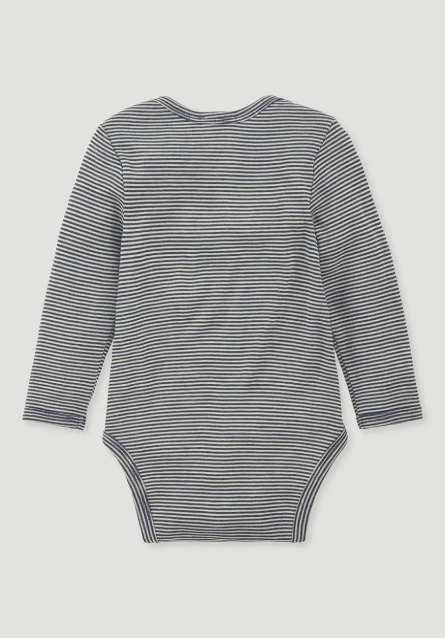 hessnatur Body Langarm aus Bio-Merinowolle mit Seide von| Bodys|Baby-Bodys