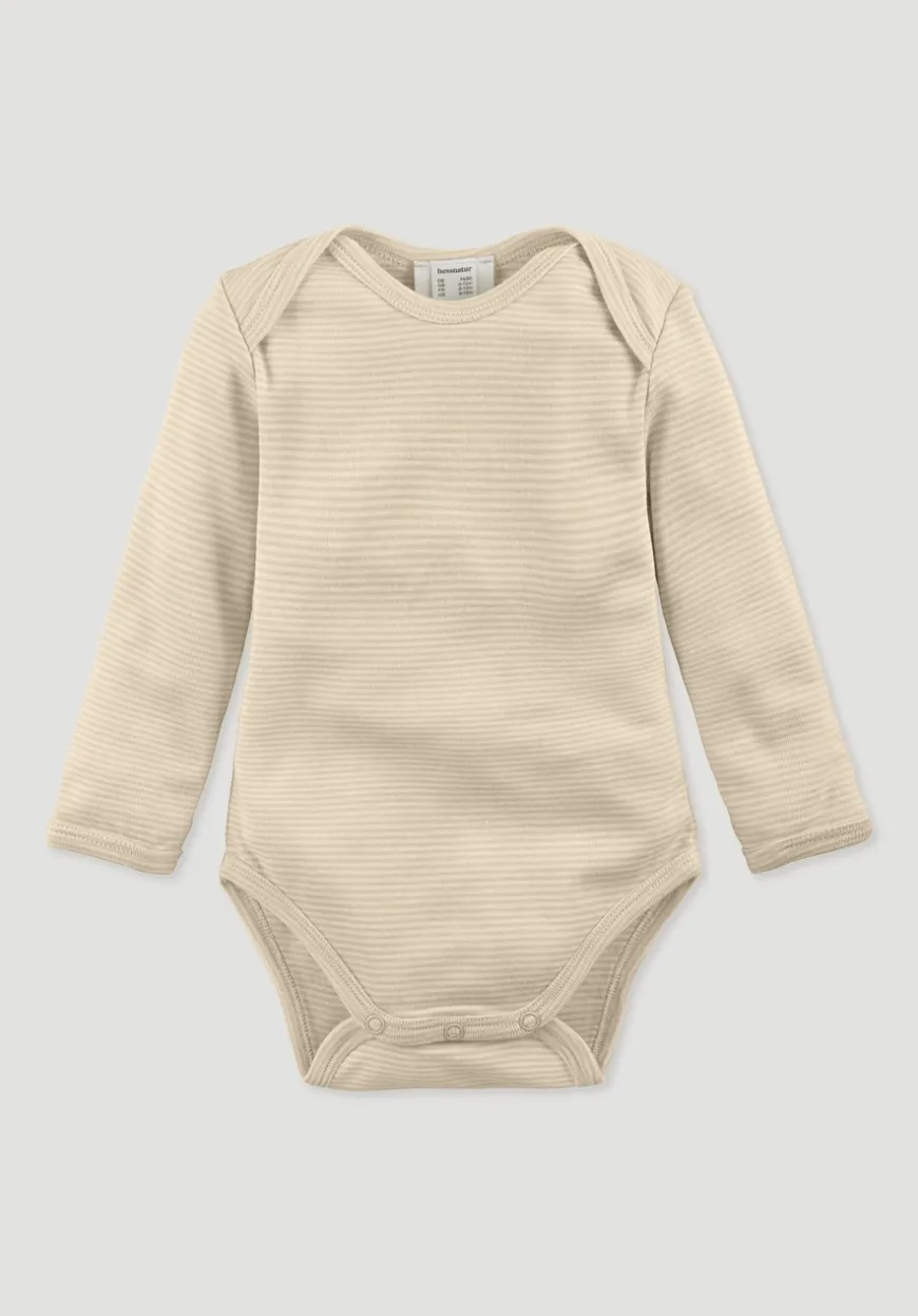 hessnatur Body Langarm aus Bio-Merinowolle mit Seide von| Bodys|Baby-Bodys