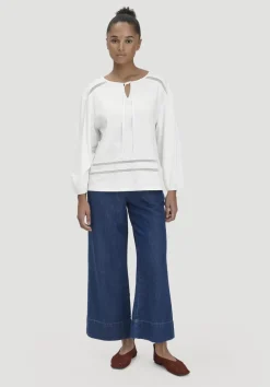 hessnatur Bohemian Lace Longsleeve Oversize aus reiner Bio-Baumwolle von|Damen Shirts & Tops