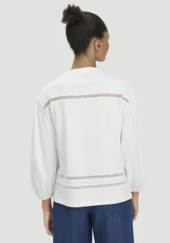 hessnatur Bohemian Lace Longsleeve Oversize aus reiner Bio-Baumwolle von|Damen Shirts & Tops