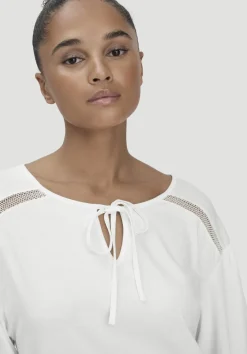 hessnatur Bohemian Lace Longsleeve Oversize aus reiner Bio-Baumwolle von|Damen Shirts & Tops