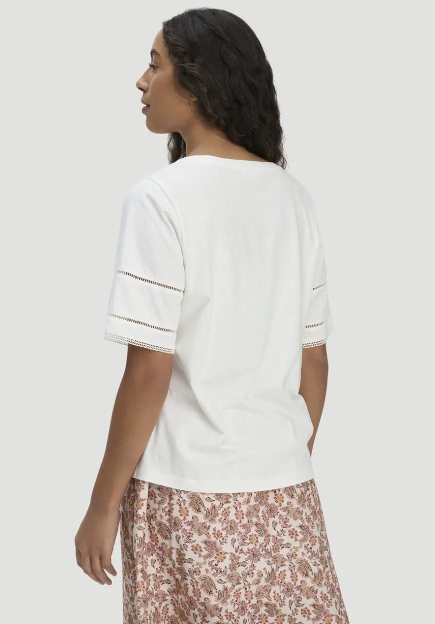hessnatur Bohemian Lace-T-Shirt Oversize aus reiner Bio-Baumwolle von|Damen Shirts & Tops