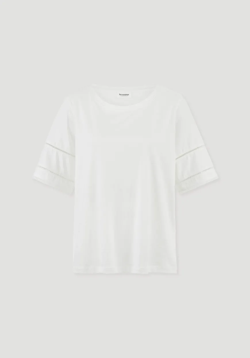hessnatur Bohemian Lace-T-Shirt Oversize aus reiner Bio-Baumwolle von|Damen Shirts & Tops