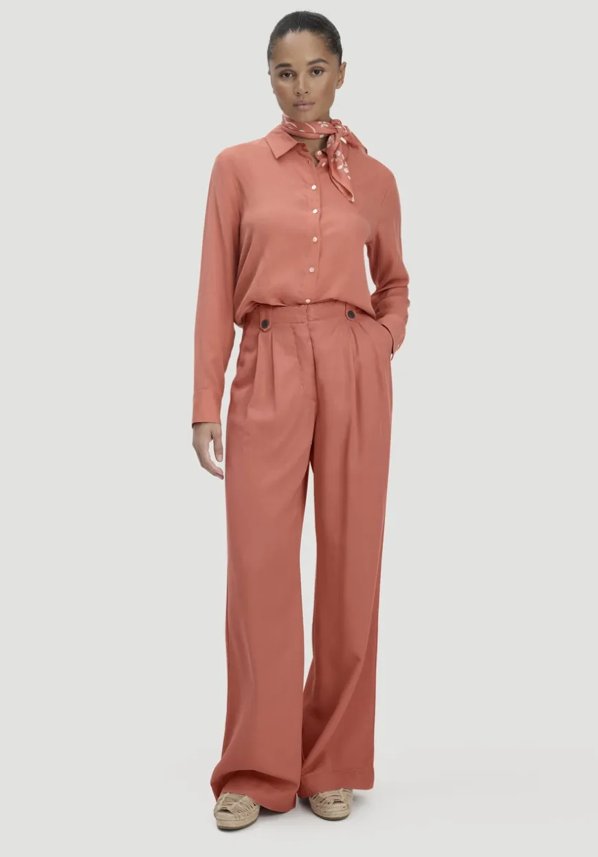 hessnatur Bundfalten Hose Wide Leg aus TENCEL™ Lyocell von|Damen Hosen & Shorts