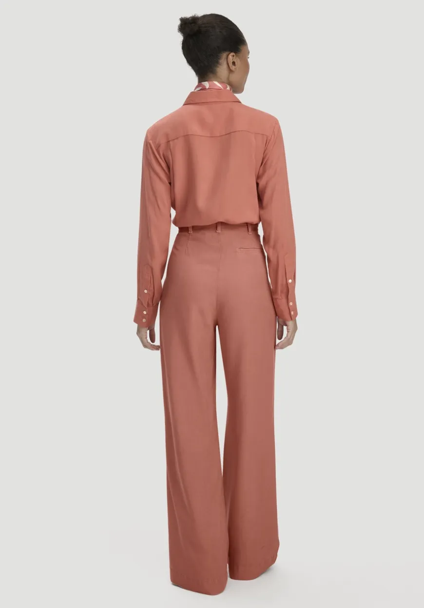hessnatur Bundfalten Hose Wide Leg aus TENCEL™ Lyocell von|Damen Hosen & Shorts