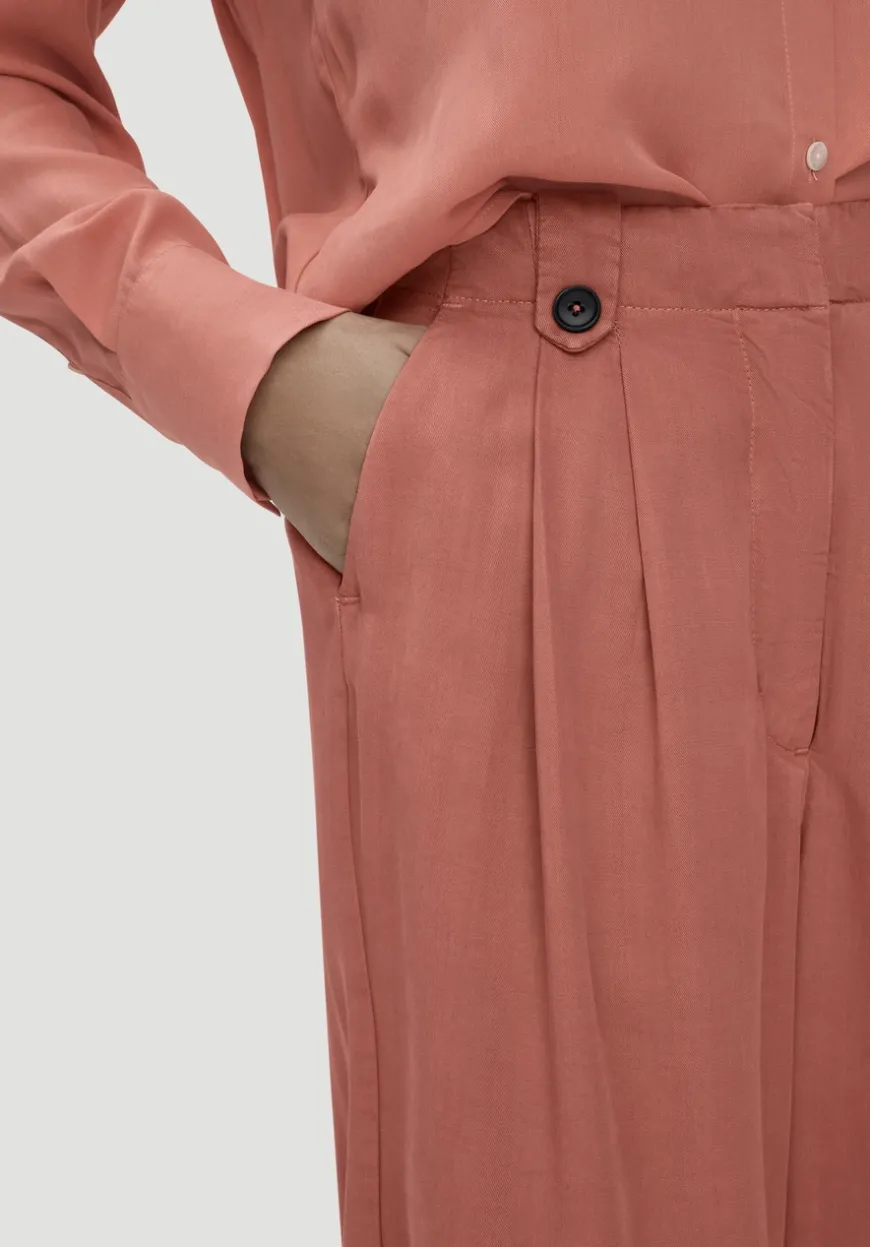 hessnatur Bundfalten Hose Wide Leg aus TENCEL™ Lyocell von|Damen Hosen & Shorts