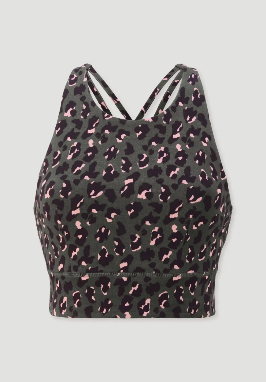 hessnatur Bustier Highneck ACTIVE LIGHT aus Bio-Baumwolle von|Damen Shirts & Tops|Yoga & Activewear