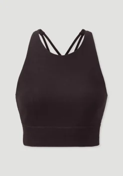 hessnatur Bustier Highneck ACTIVE LIGHT aus Bio-Baumwolle von|Damen Shirts & Tops|Yoga & Activewear