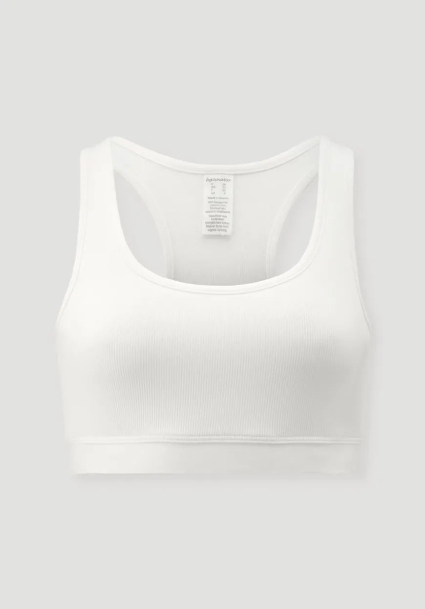 hessnatur Bustier Racerback SOFT RIB aus Bio-Baumwolle von|Damen Bhs|Bhs & Bustiers