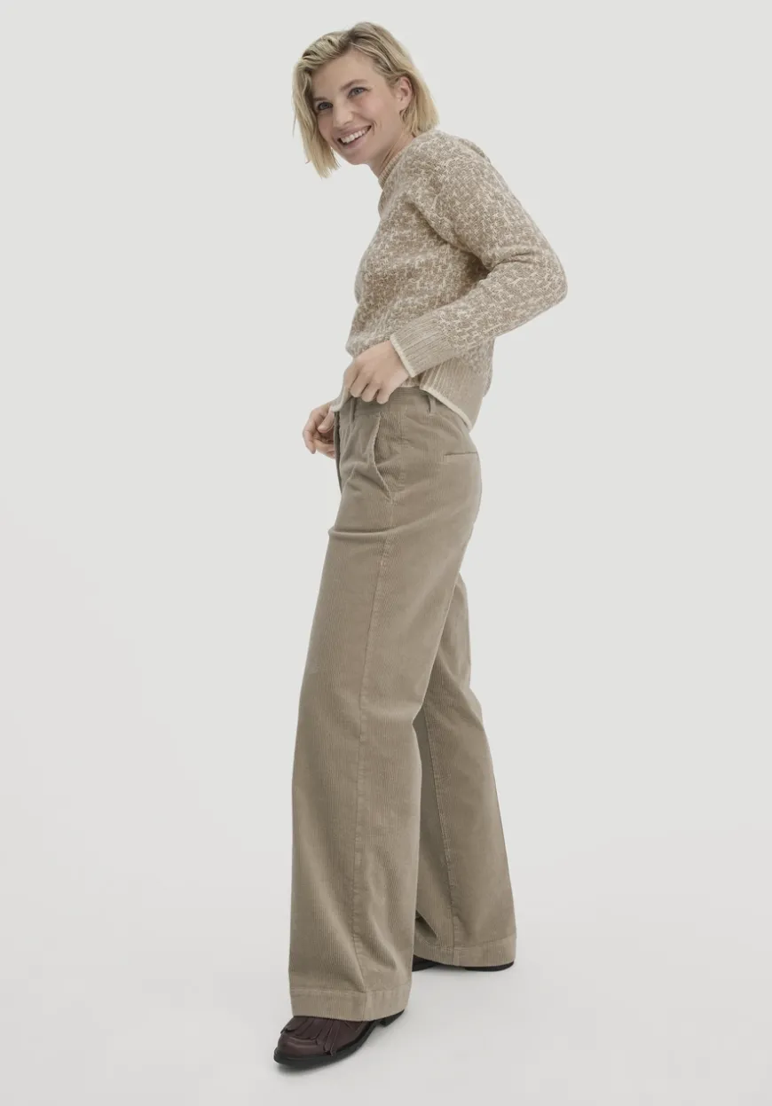 hessnatur Cordhose Wide Leg Relaxed aus Bio-Baumwolle von|Damen Hosen & Shorts