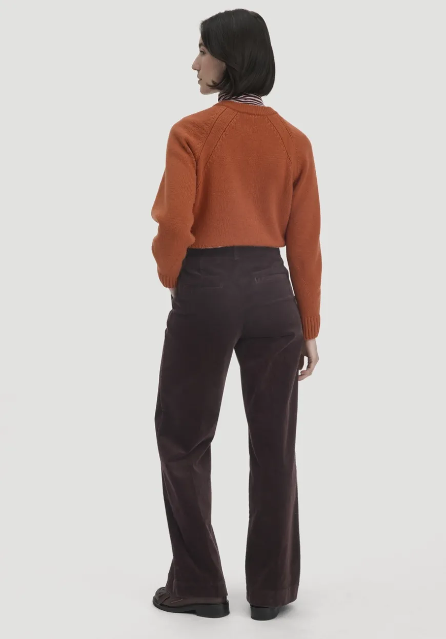 hessnatur Cordhose Wide Leg Relaxed aus Bio-Baumwolle von|Damen Hosen & Shorts