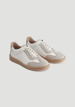 hessnatur Court Sneaker aus chromfrei gegerbtem Leder von|Damen Schuhe