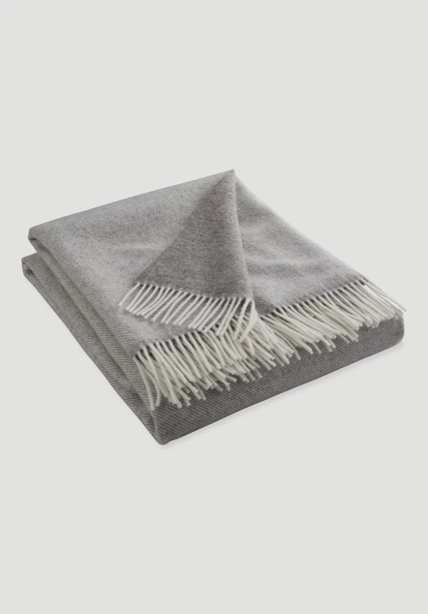 hessnatur Doubleface Plaid TOSID aus reiner Bio-Lambswool von| Wolldecken & Plaids