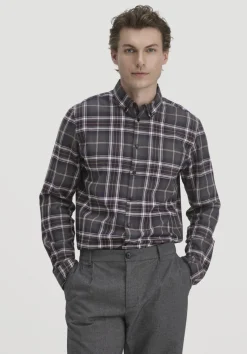 hessnatur Flanell Karo Hemd Regular aus reiner Bio-Baumwolle von|Herren Hemden