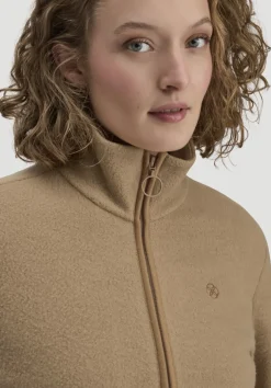 hessnatur Fleece Jacke Relaxed ACTIVE LIGHT aus reiner Bio-Baumwolle von|Damen Jacken & Mäntel|Fleece