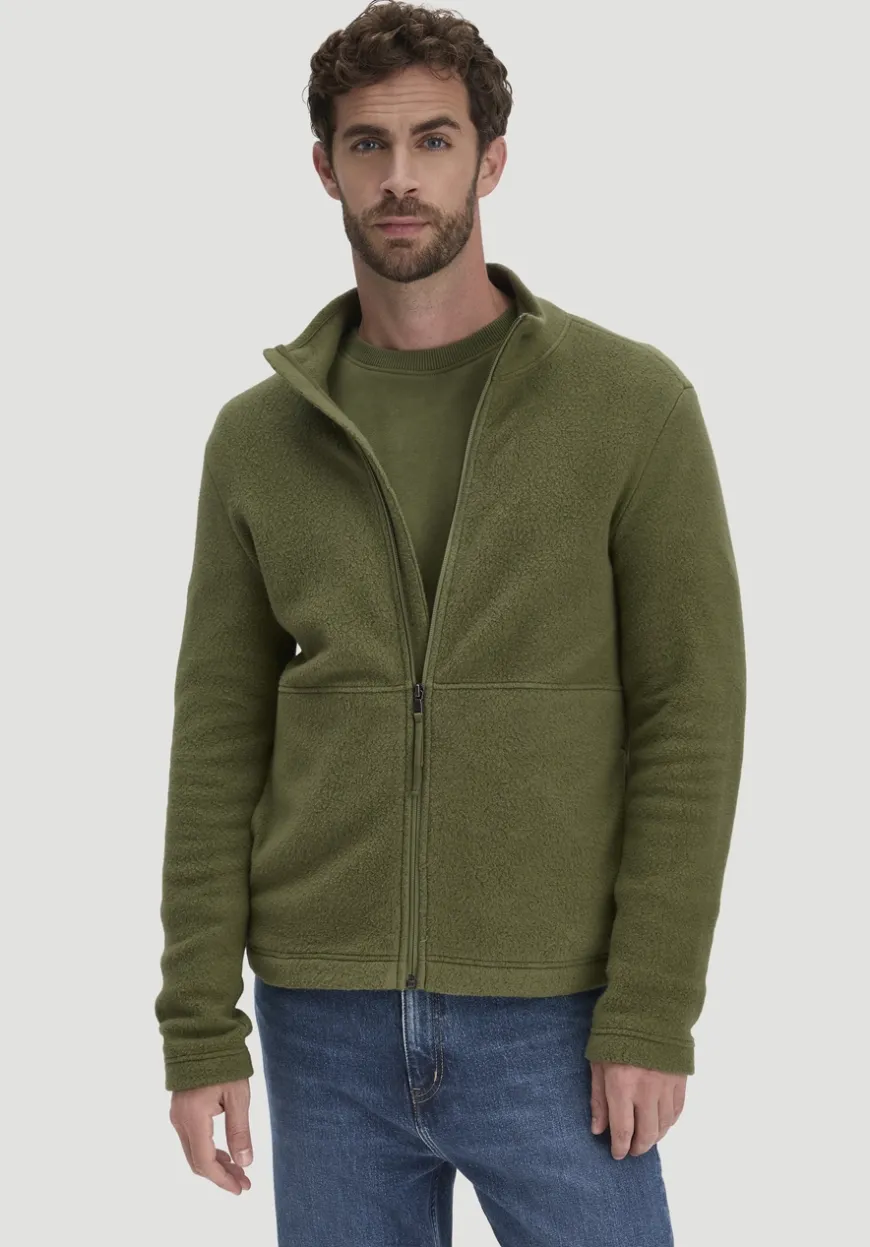 hessnatur Fleece Jacke Slim aus reiner Bio-Baumwolle von|Herren Jacken & Mäntel|Fleece