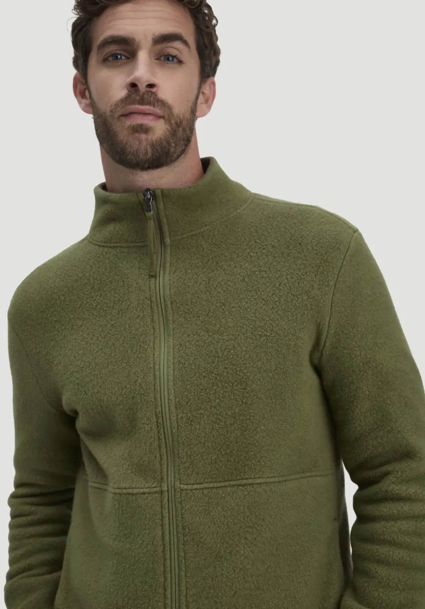 hessnatur Fleece Jacke Slim aus reiner Bio-Baumwolle von|Herren Jacken & Mäntel|Fleece