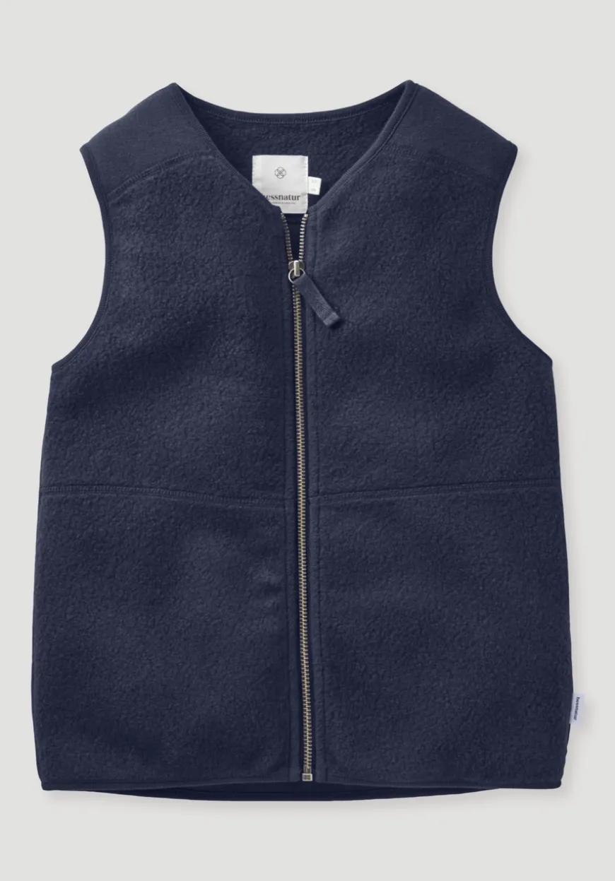 hessnatur Fleece Weste aus reiner Bio-Baumwolle von| Fleece|Jacken & Westen