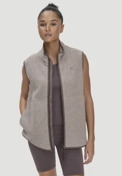 hessnatur Fleece Weste Regular ACTIVE LIGHT aus reiner Bio-Baumwolle von|Damen Jacken & Mäntel|Fleece