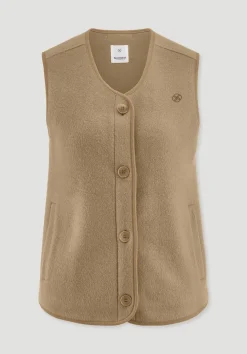 hessnatur Fleece Weste Relaxed ACTIVE LIGHT aus reiner Bio-Baumwolle von|Damen Jacken & Mäntel|Fleece