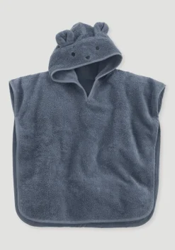 hessnatur Frottee Poncho aus reiner Bio-Baumwolle von| Handtücher & Bademäntel|Für Kids