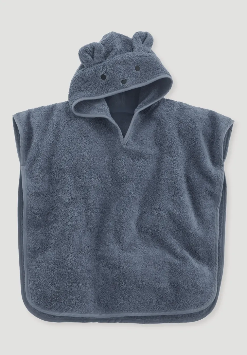 hessnatur Frottee Poncho aus reiner Bio-Baumwolle von| Handtücher & Bademäntel|Für Kids