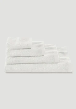 hessnatur Frottier-Handtuch mit Struktur aus reiner Bio-Baumwolle von| Handtücher