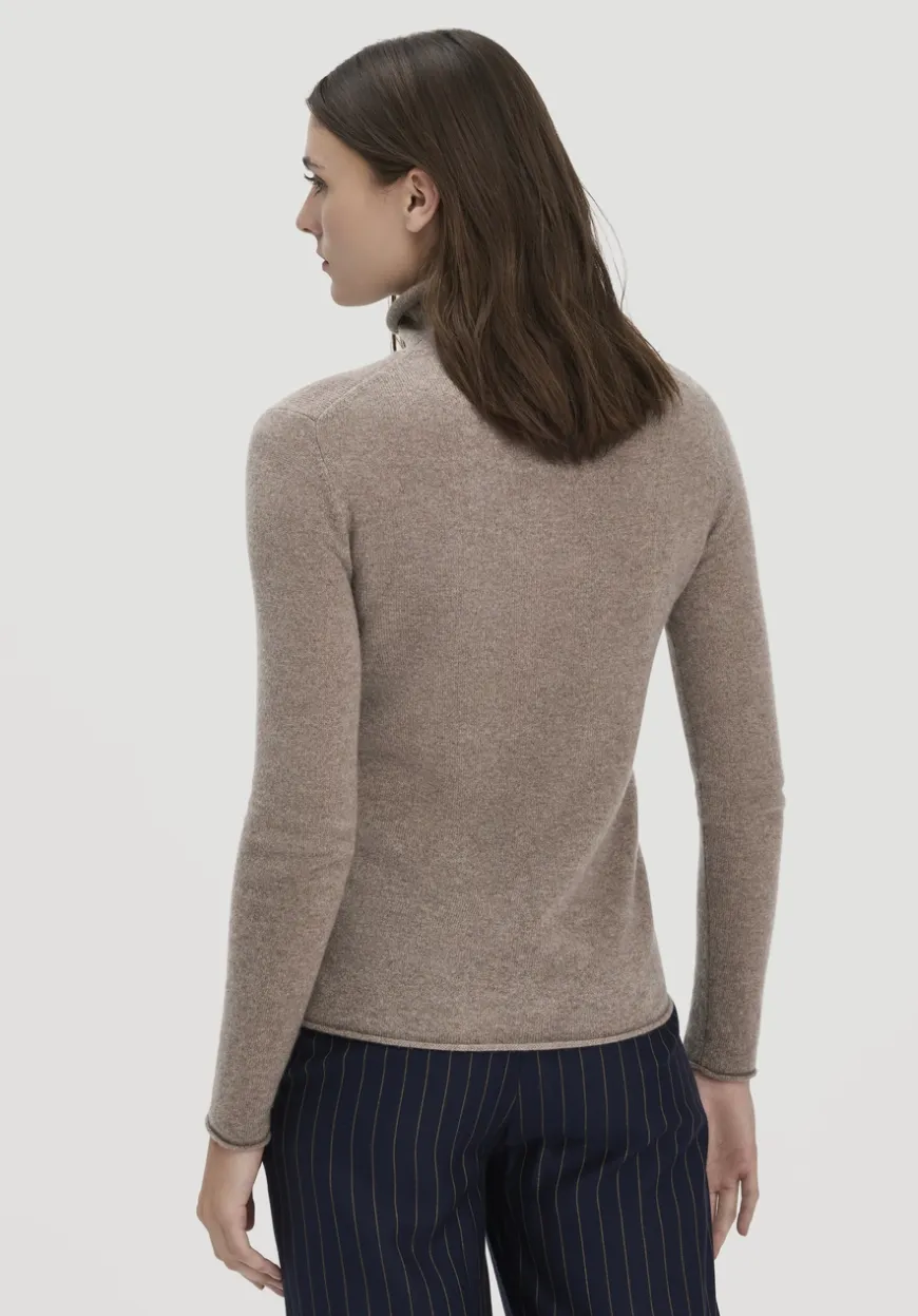 hessnatur FTC × Rollkragen Pullover Regular aus reinem Cashmere von|Damen Pullover