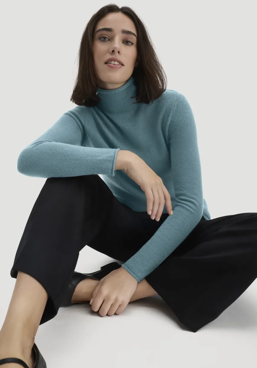 hessnatur FTC × Rollkragen Pullover Regular aus reinem Cashmere von|Damen Pullover
