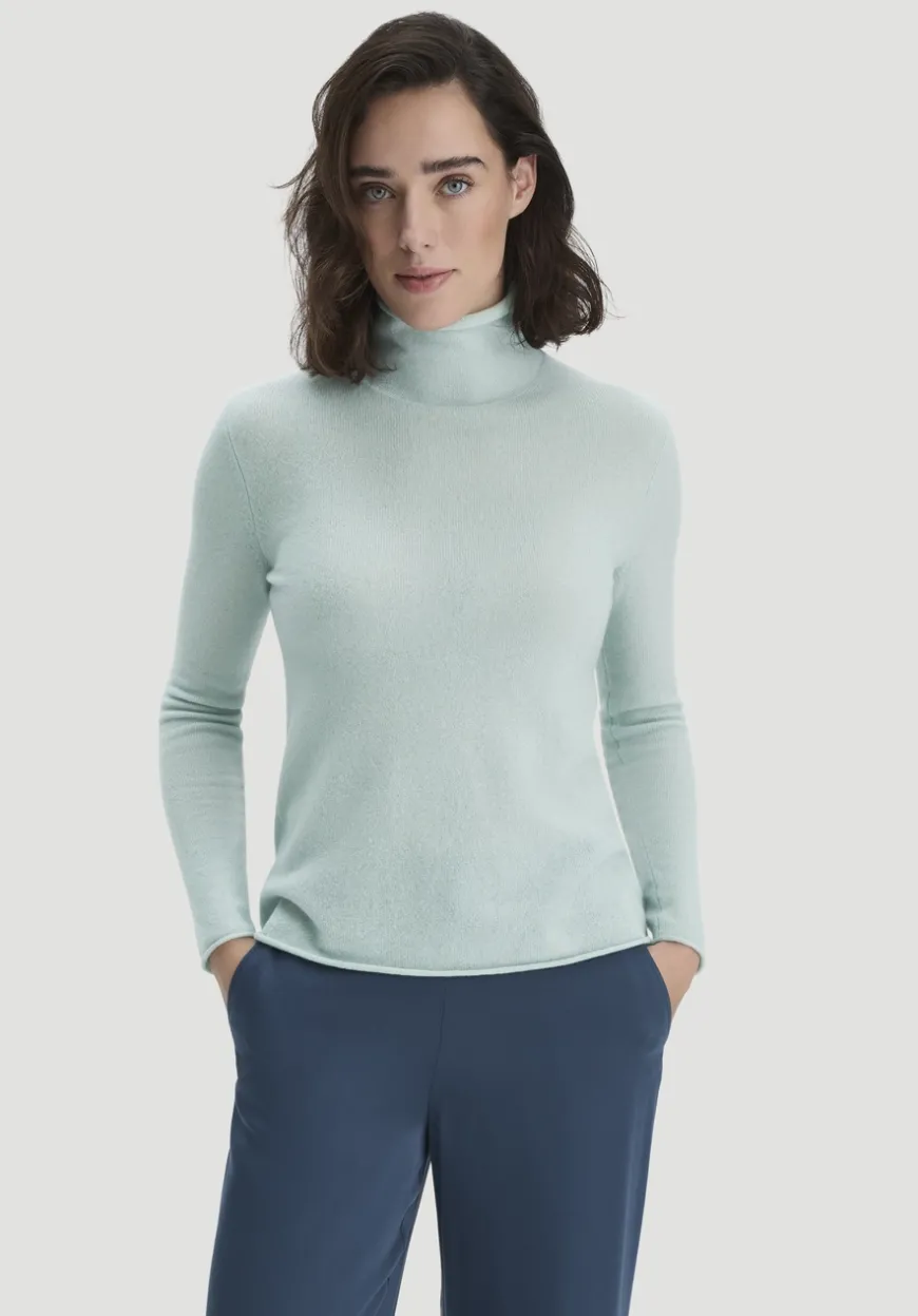 hessnatur FTC × Rollkragen Pullover Regular aus reinem Cashmere von|Damen Pullover