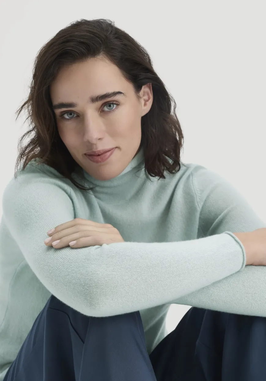 hessnatur FTC × Rollkragen Pullover Regular aus reinem Cashmere von|Damen Pullover