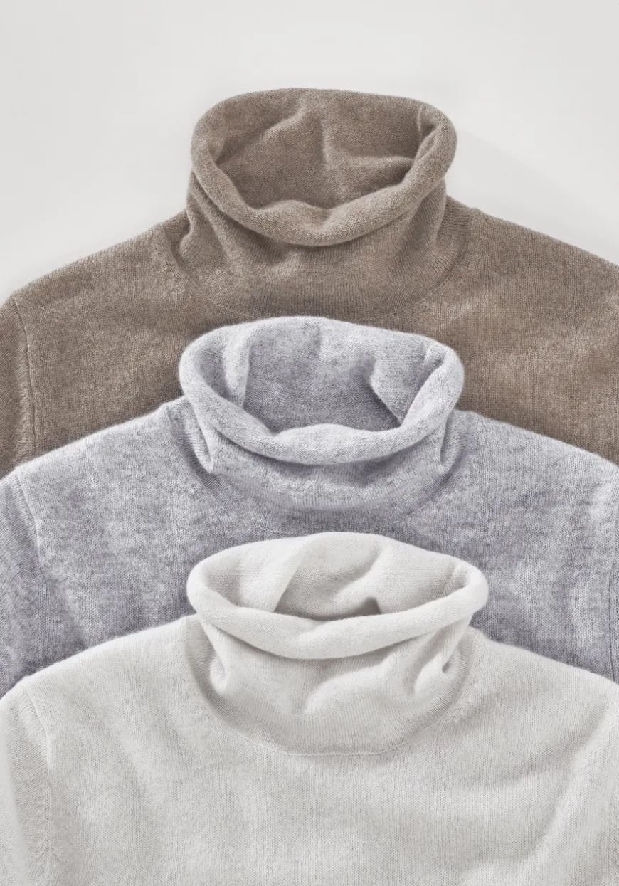 hessnatur FTC × Rollkragen Pullover Regular aus reinem Cashmere von|Damen Pullover