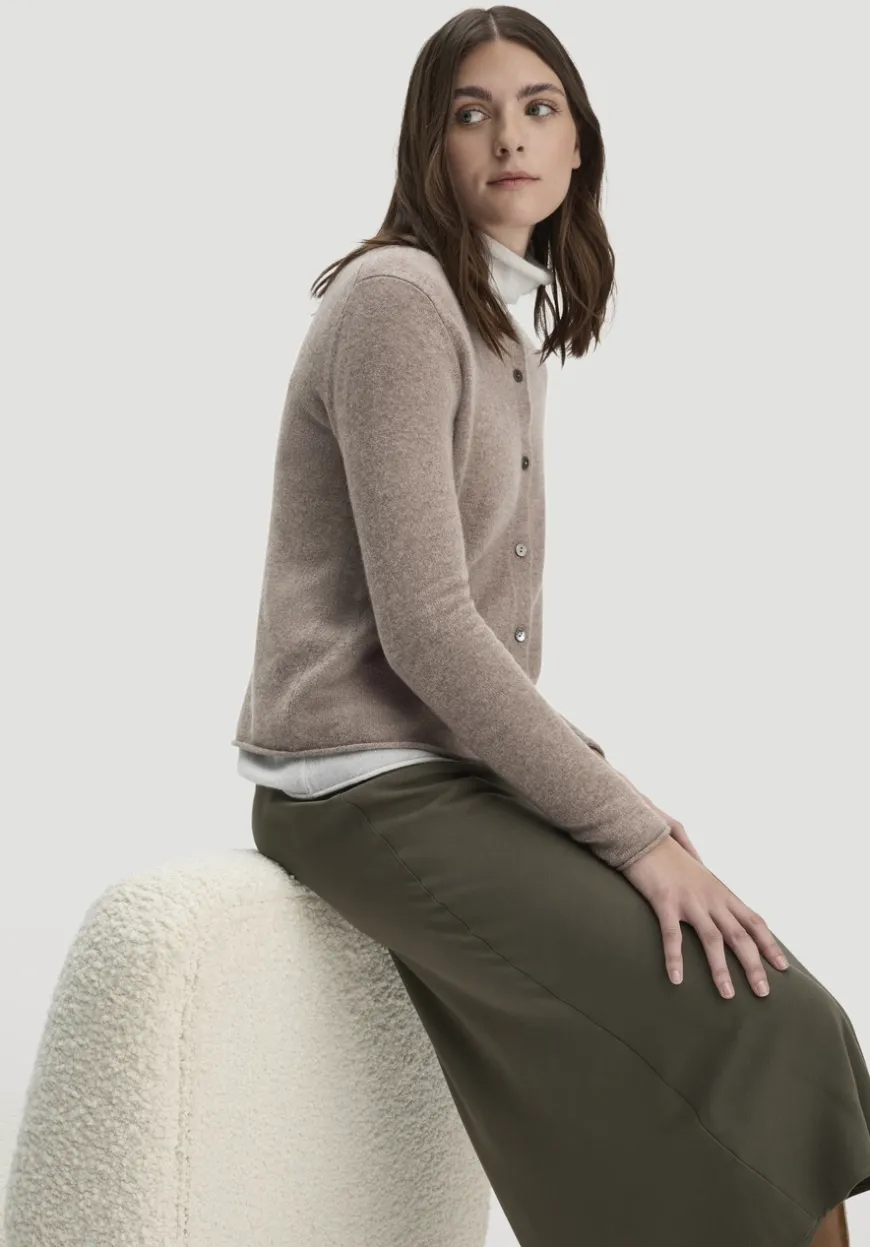 hessnatur FTC × Strick Jacke Regular aus reinem Cashmere von|Damen Strickjacken