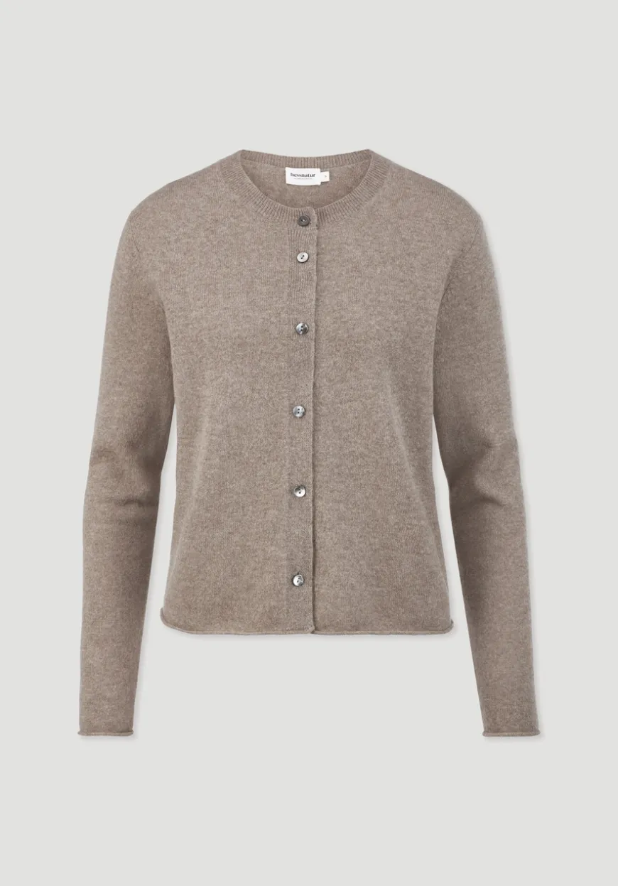 hessnatur FTC × Strick Jacke Regular aus reinem Cashmere von|Damen Strickjacken